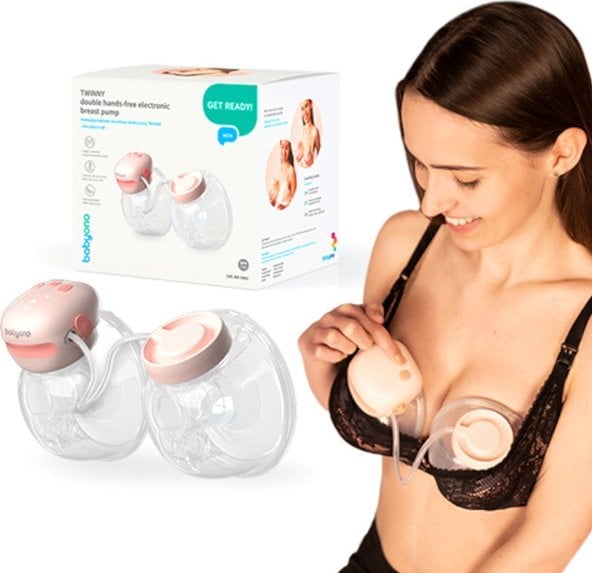 BabyOno 1002 LAKTATOR MUSZLOWY ELEKTRYCZNY TWINNY BEZ UŻYCIA RĄK