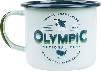 U.S. National Parks Kubek emaliowany, zielony groszek U.S.National Parks_b