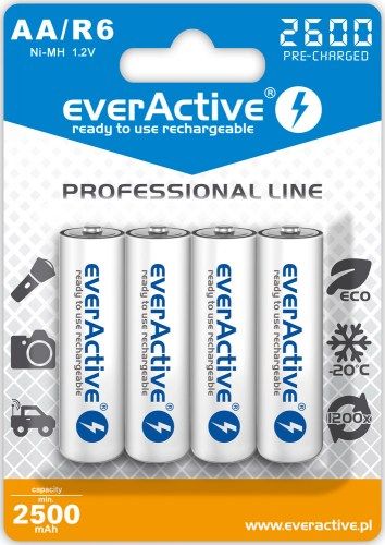 EverActive Akumulator Professional Line AA / R6 2600mAh 4 szt.