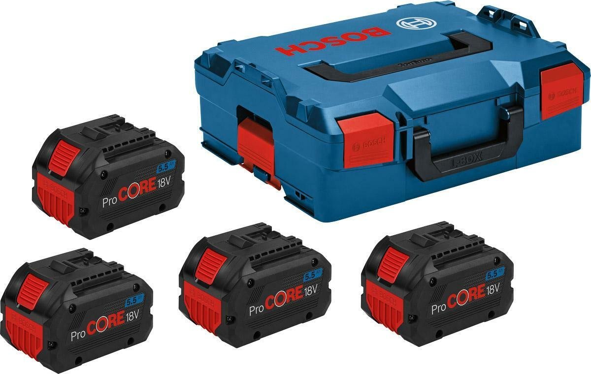 Bosch Bosch 4 X PROCORE18V 5.5AH PROFESSIONAL, battery (blue/black)