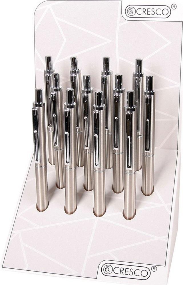 Cresco Długopis Reporter stal nierdzewna (12szt)
