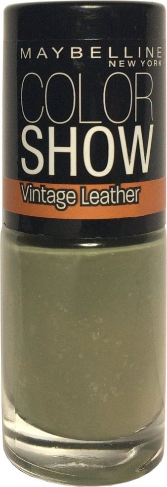 Maybelline Maybelline, Color Show Vintage Leather, Nail Polish, Nr. 208, Sage Staple Green, 7 ml For Women