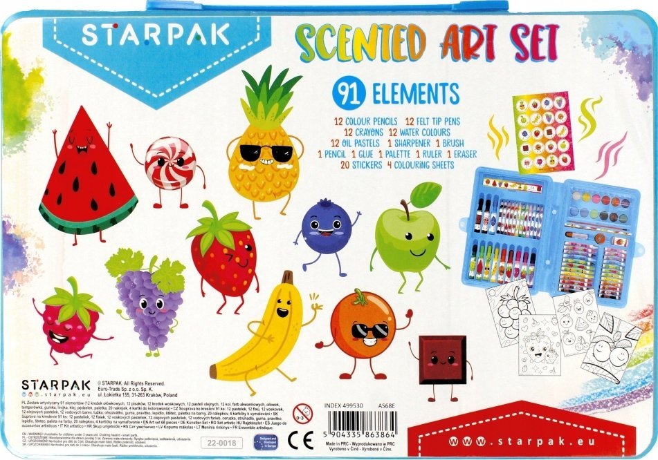 Starpak Zestaw plastyczny 91 szt. (STK ZES121)