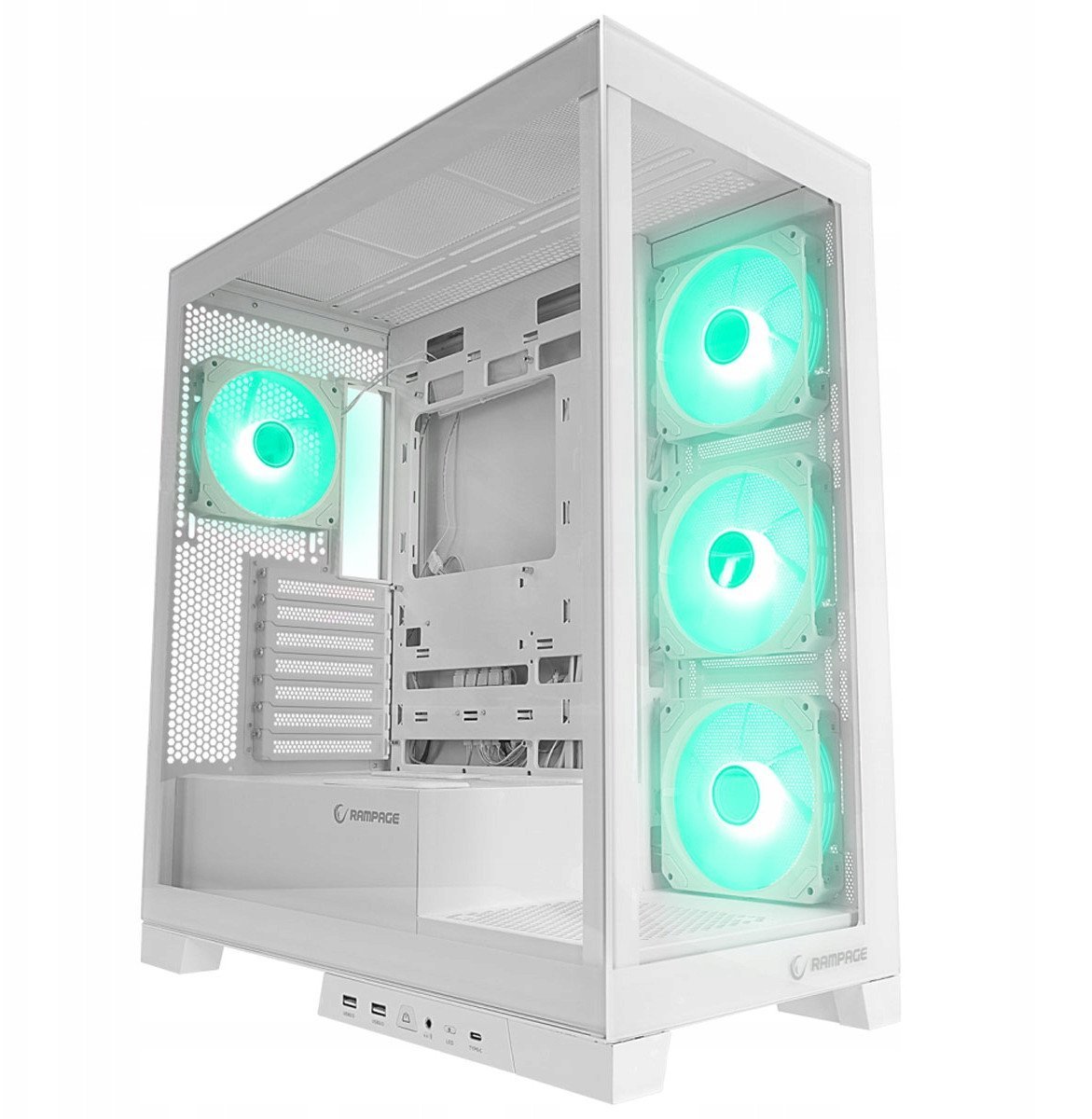 Obudowa Rampage Hydra V2 ARGB biała (HYDRAV2-WHITE)