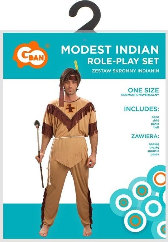 Strój dla dorosłych Skromny Indianin rozm.uniw.