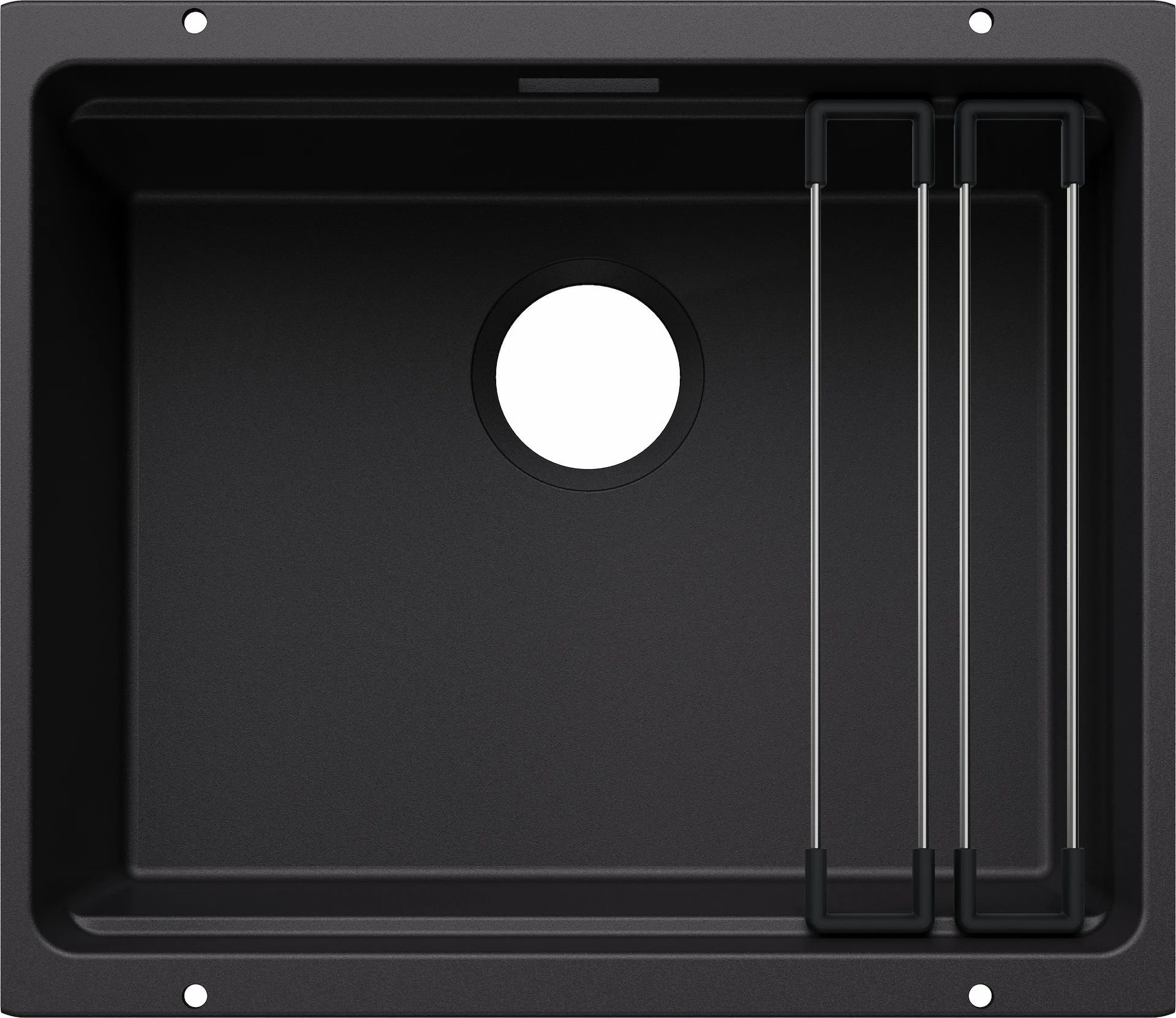 Zlewozmywak Blanco BLANCO ETAGON 500-U Silgranit czarny, bez armatury, szyny