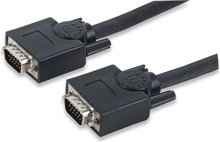 Kabel Manhattan D-Sub (VGA) - D-Sub (VGA) 10m czarny (312776)