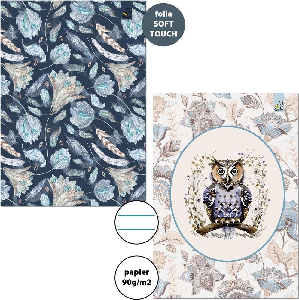 Zeszyt A4/32K linia 90g Boho (5szt)