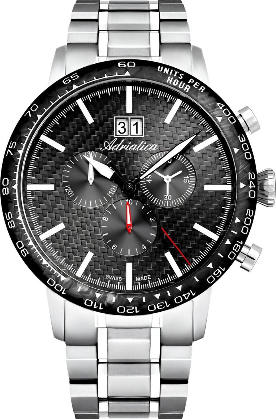 Zegarek Adriatica Zegarek męski Adriatica A8383.4116CH szary