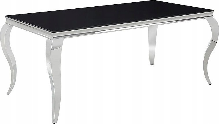 Signal Stół do jadalni PRINCE 180x90 czarny/chrom
