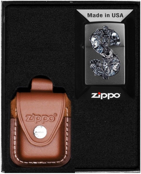 Zestaw ZIPPO Zapalniczka TATTO DOLLAR DESIGN Prezentowy No4