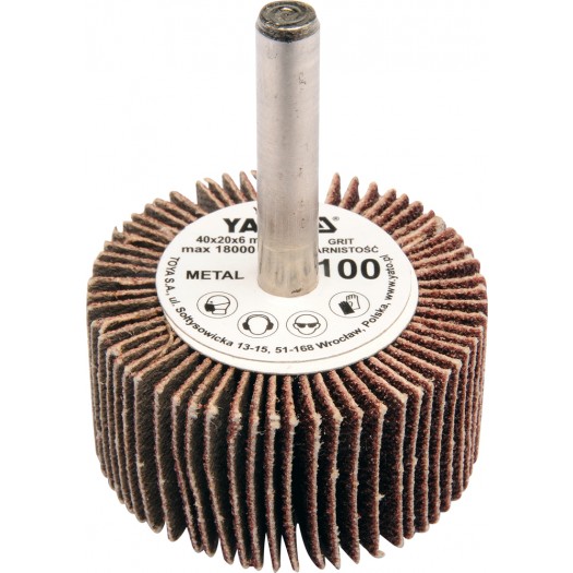 Yato Ściernica listkowa trzpieniowa P60 40 x 20 x 6mm YT-83352