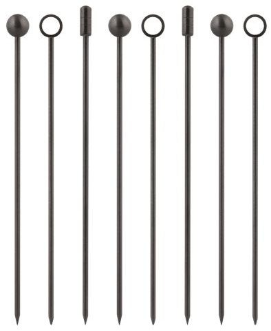 Lurch Szpikulce do przekąsek, 9 szt., stal nierdzewna 18/8, 11 cm, ciemnoszary