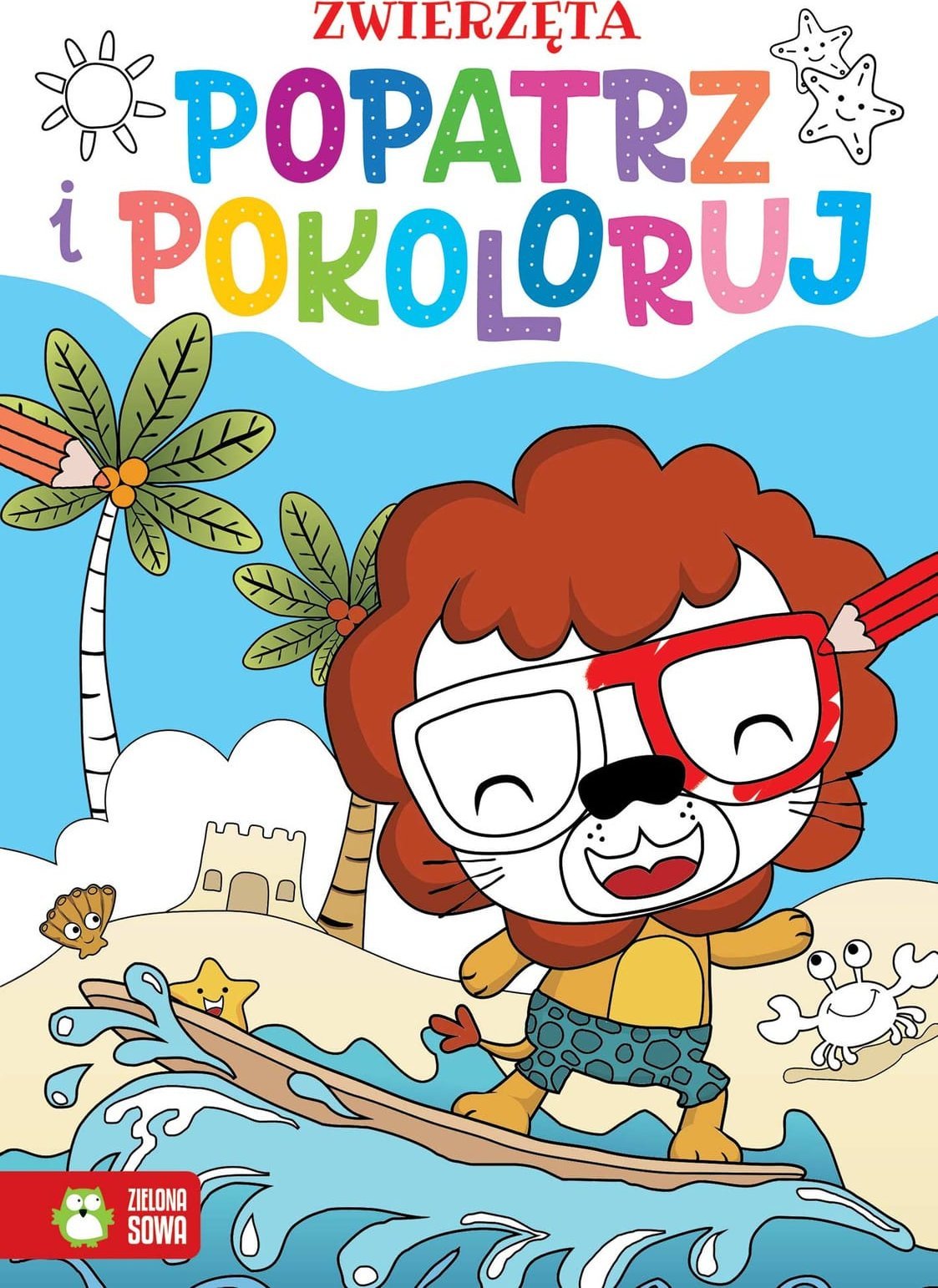 Skrzat Popatrz i pokoloruj. Zwierzęta