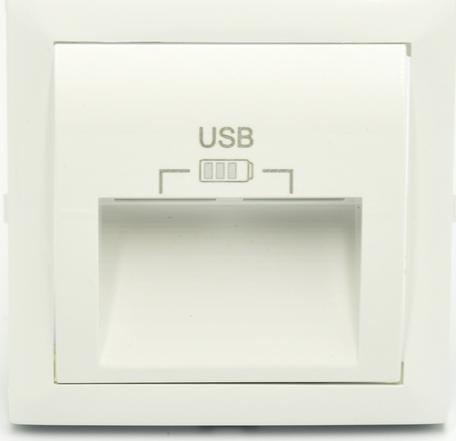 Efapel EFAPEL LOGUS90 ELEMENT CENTRALNY DO GNIAZDA PODW.USB BIAŁY 90673 TBR