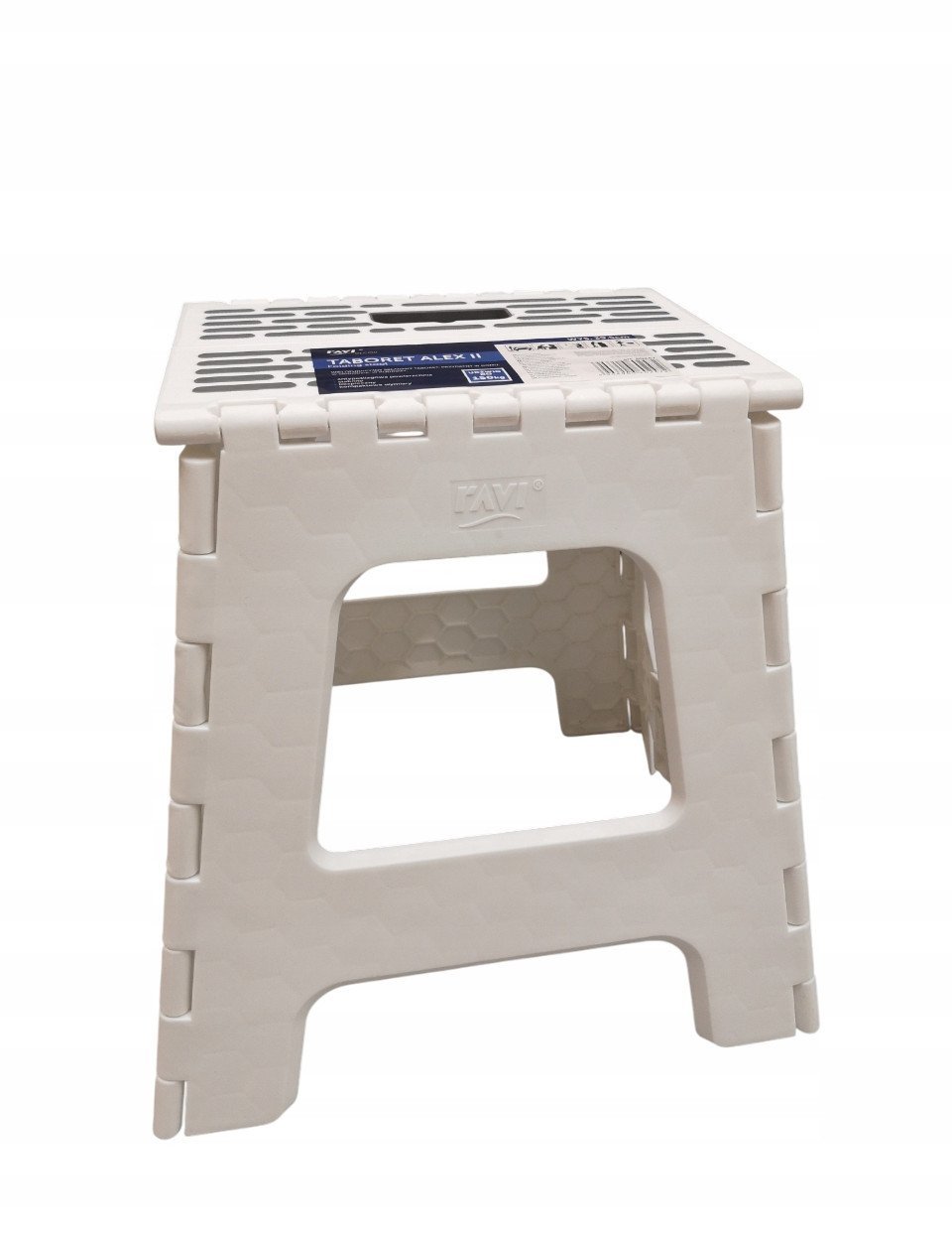 Taboret składany Alex II 39cm biały