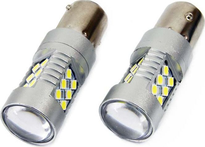 Żarówki P21W BA15s Canbus 24 SMD 12/24V białe uniwersalny