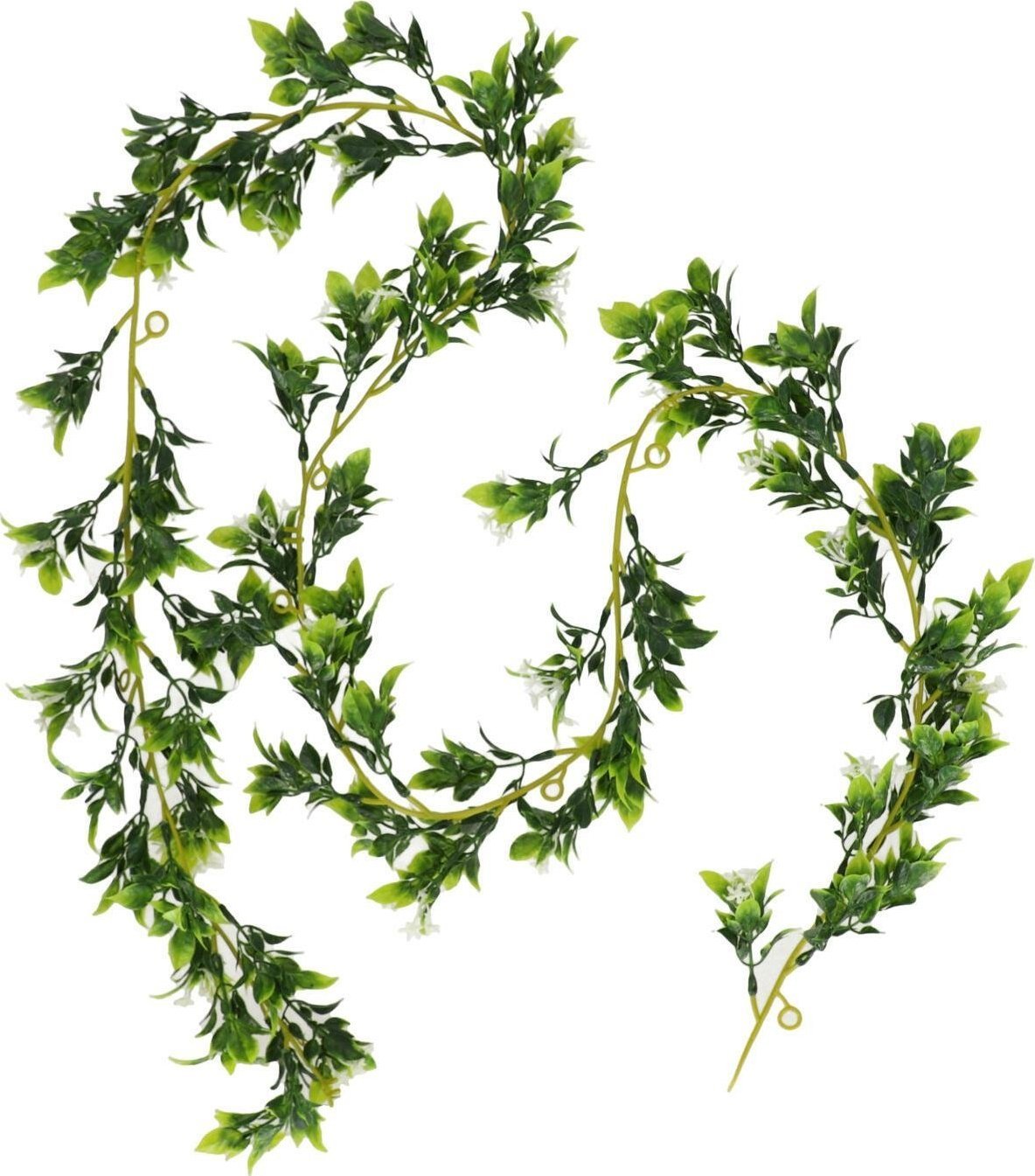 Intesi INTESI GIRLANDA ZE SZTUCZNYCH ROŚLIN BIAŁE DROBNE KWIATKI