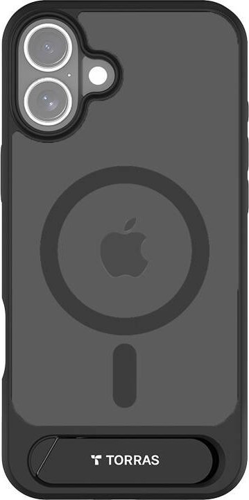 Torras Etui Torras Pstand Series dla iPhone 16 (Czarne)