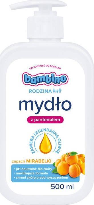 Bambino Bambino Rodzina Mydło w płynie z pantenolem - Mirabelka 500ml