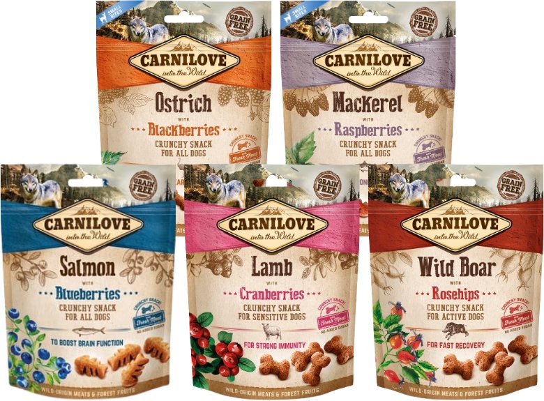 Carnilove Crunchy Snack Mix Smaków 5x200 g