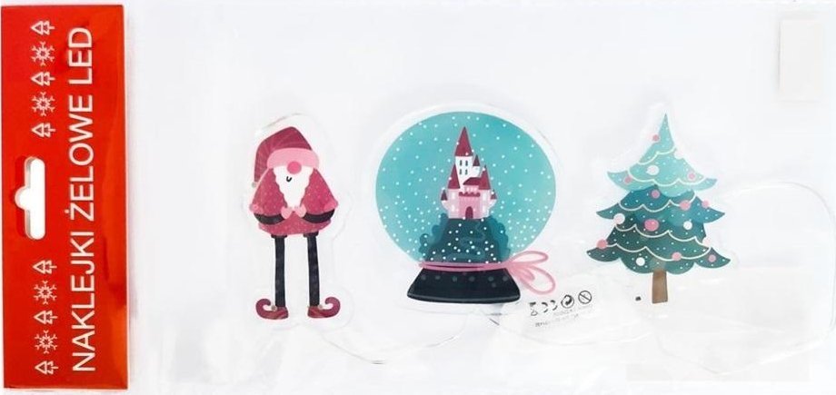 Żelowe naklejki dekoracyjne led BN Krasnal EDUKAMP