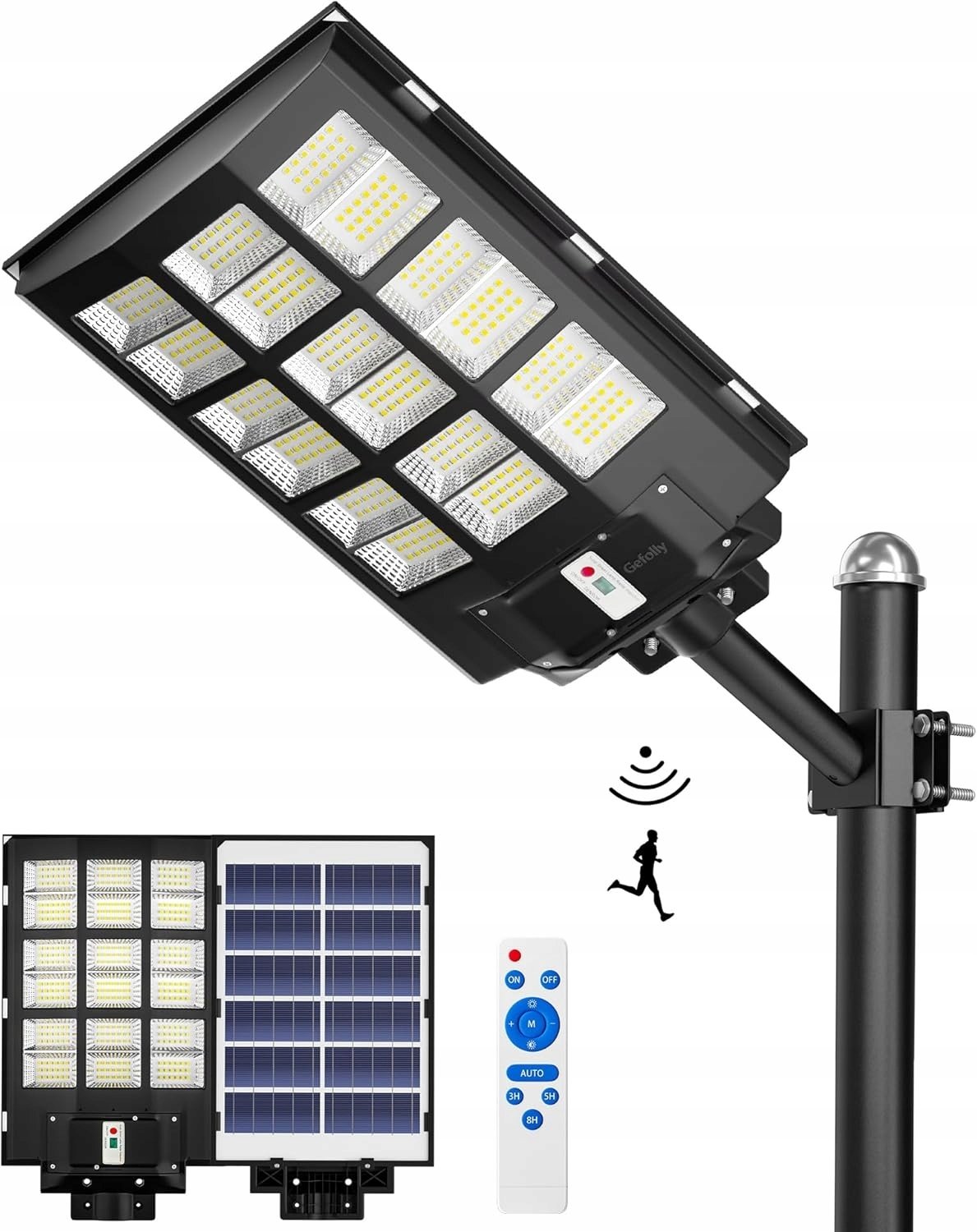 Gefolly SL-3900W lampa uliczna 6500K 3 tryby 324 diody LED