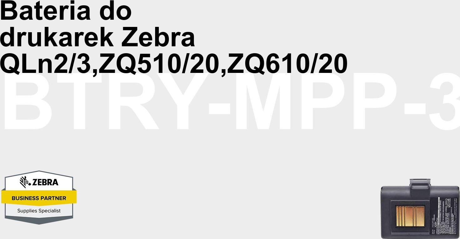 Zebra KIT ACC QLN2/3,ZQ510/20,ZQ610/20 SPARE SMART BATTERY