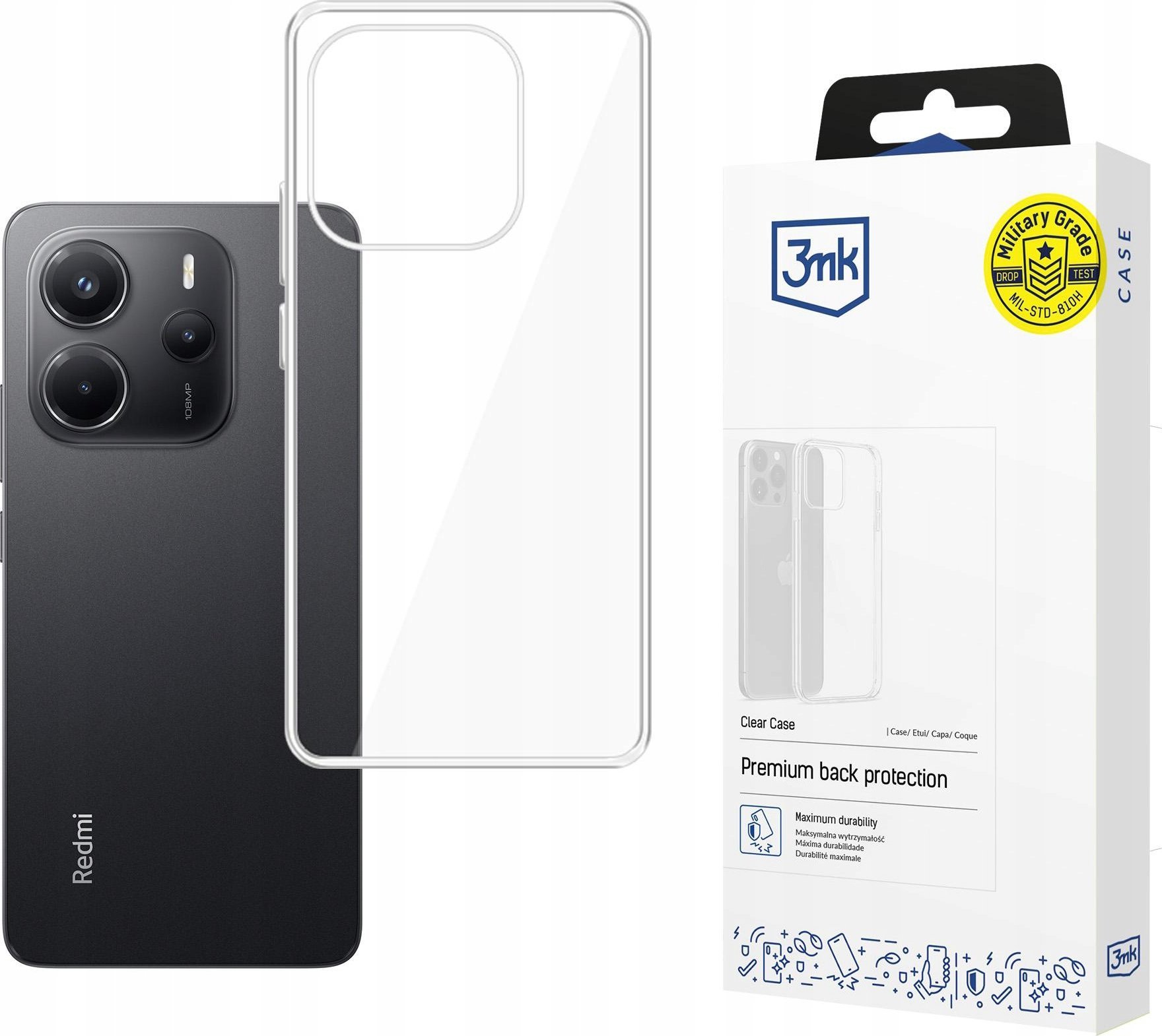 3MK Etui Clear Case do Xiaomi Redmi Note 14 4G