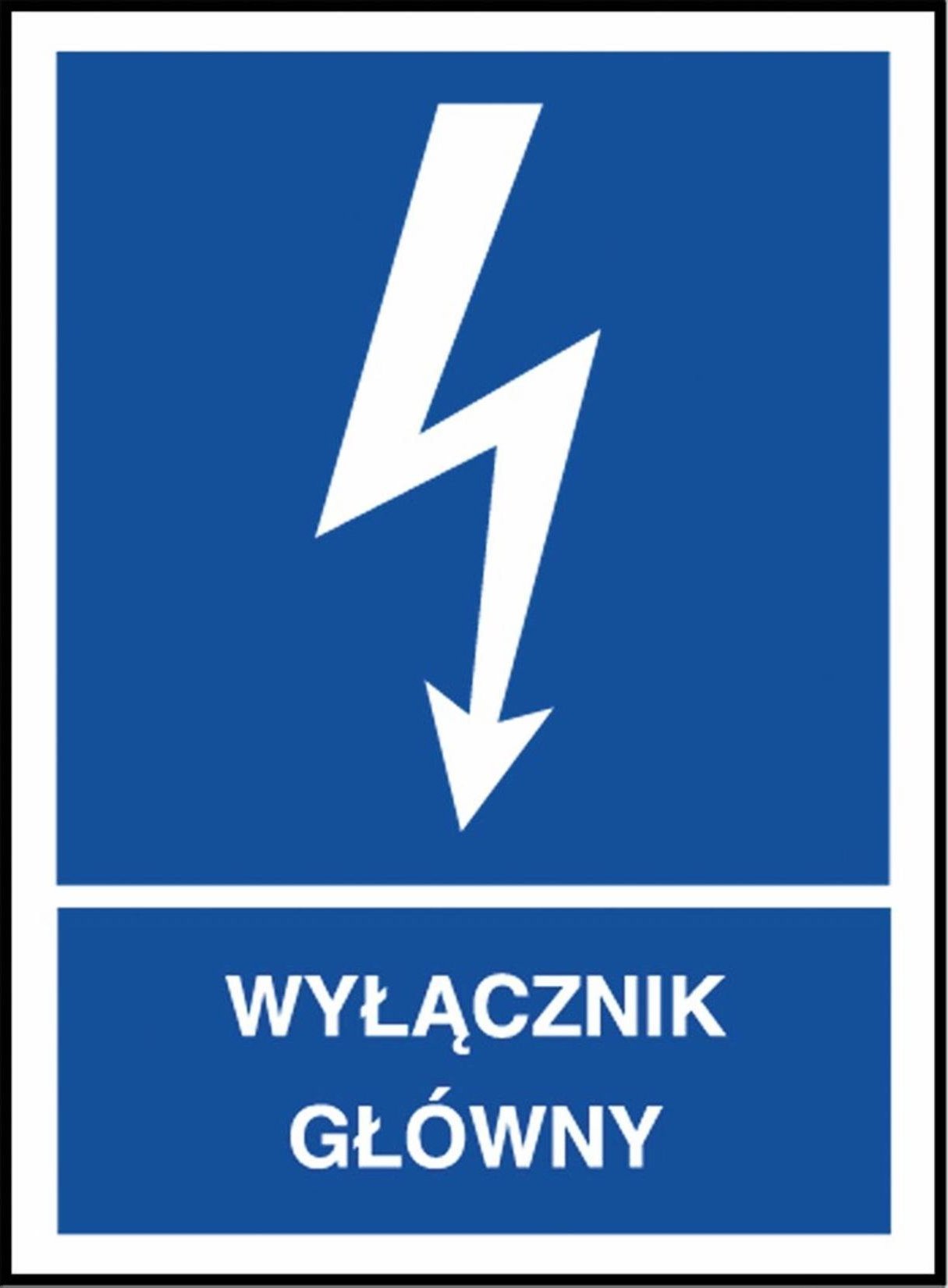 R.E.I.S. Z-1EIA - Znak elektryczny Wyłącznik główny