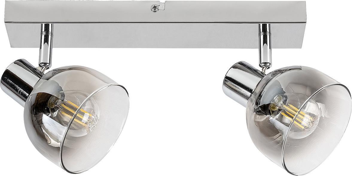 Lampa sufitowa Rabalux Salonowa lampa sufitowa Tarien regulowana szklana nad stolik chrom