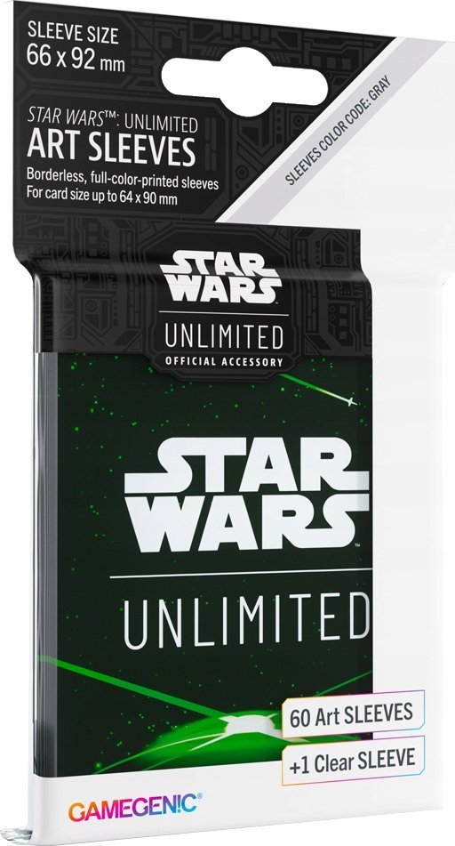 Gamegenic Gamegenic: Star Wars Unlimited - Art Sleeves - Card Back Green