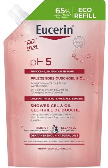 Eucerin pH5 delikatny żel pod prysznic z olejkiem refill 400ml