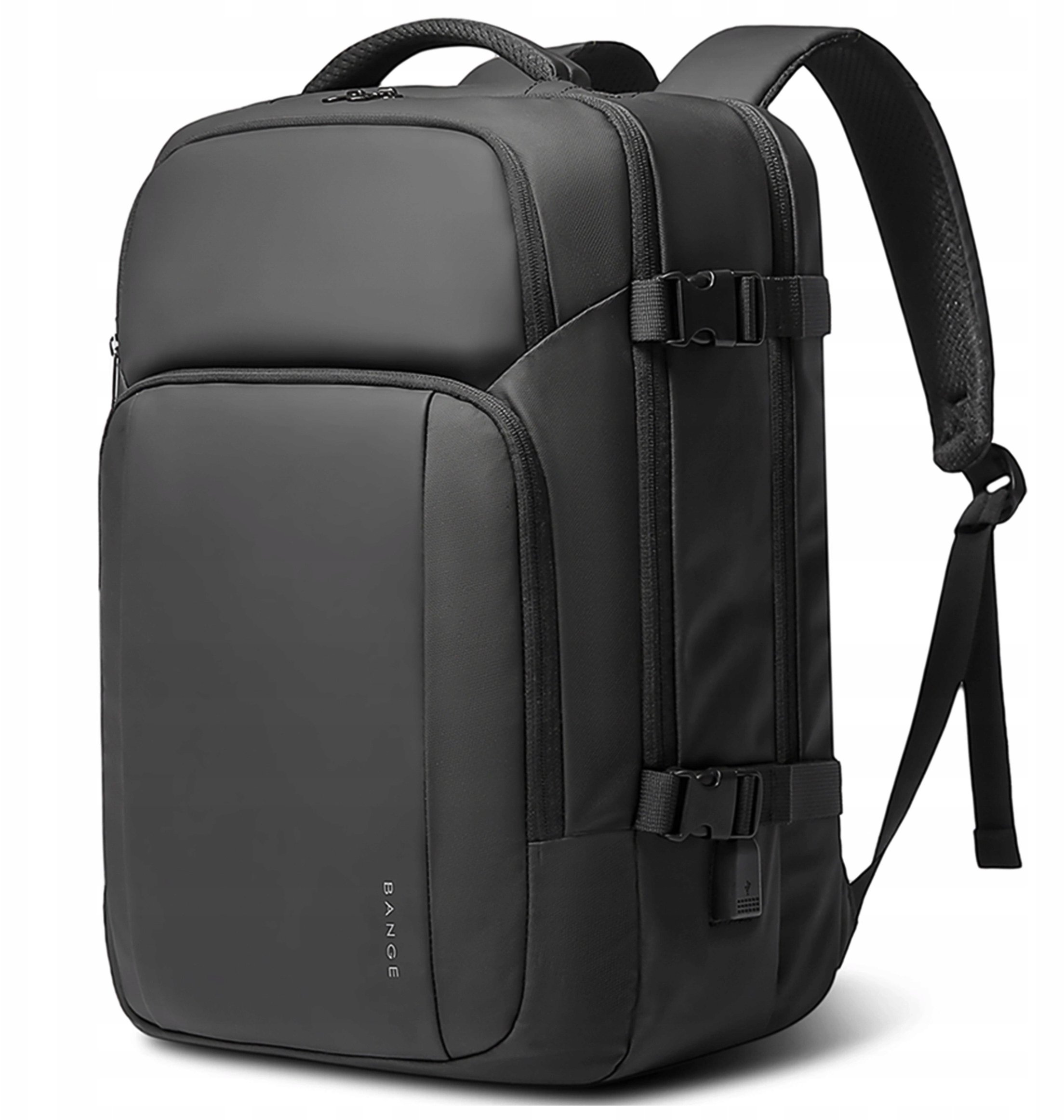Plecak wodoodporny Bange 23L na laptopy do 17.3" - pojemny i wygodny, port USB do ładowania, miejski i podróżny do pracy i samol