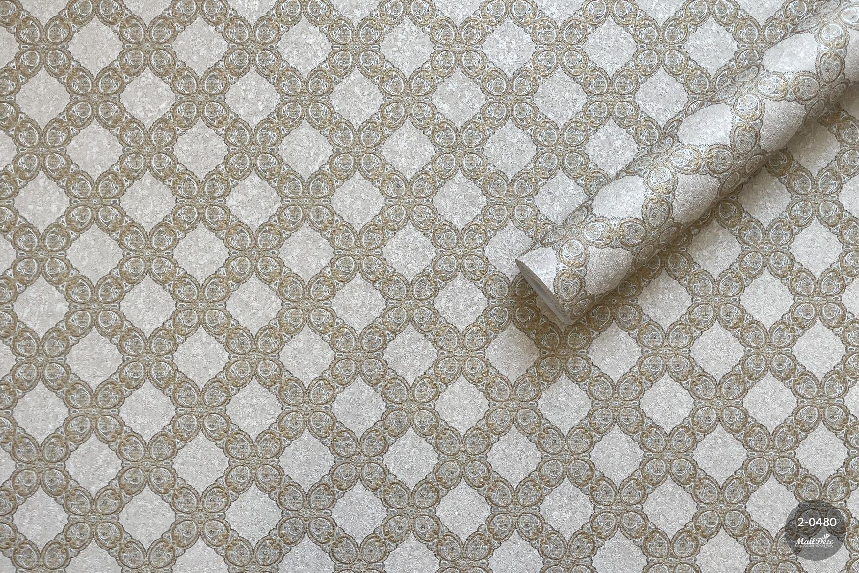 MallDeco TAPETA WINYLOWA VERMONT, BEŻOWA