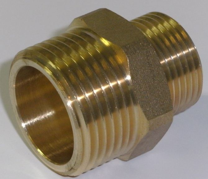 Viega Przedłużka redukcyjna mosiężna 3/4" x 1/2" - 114121