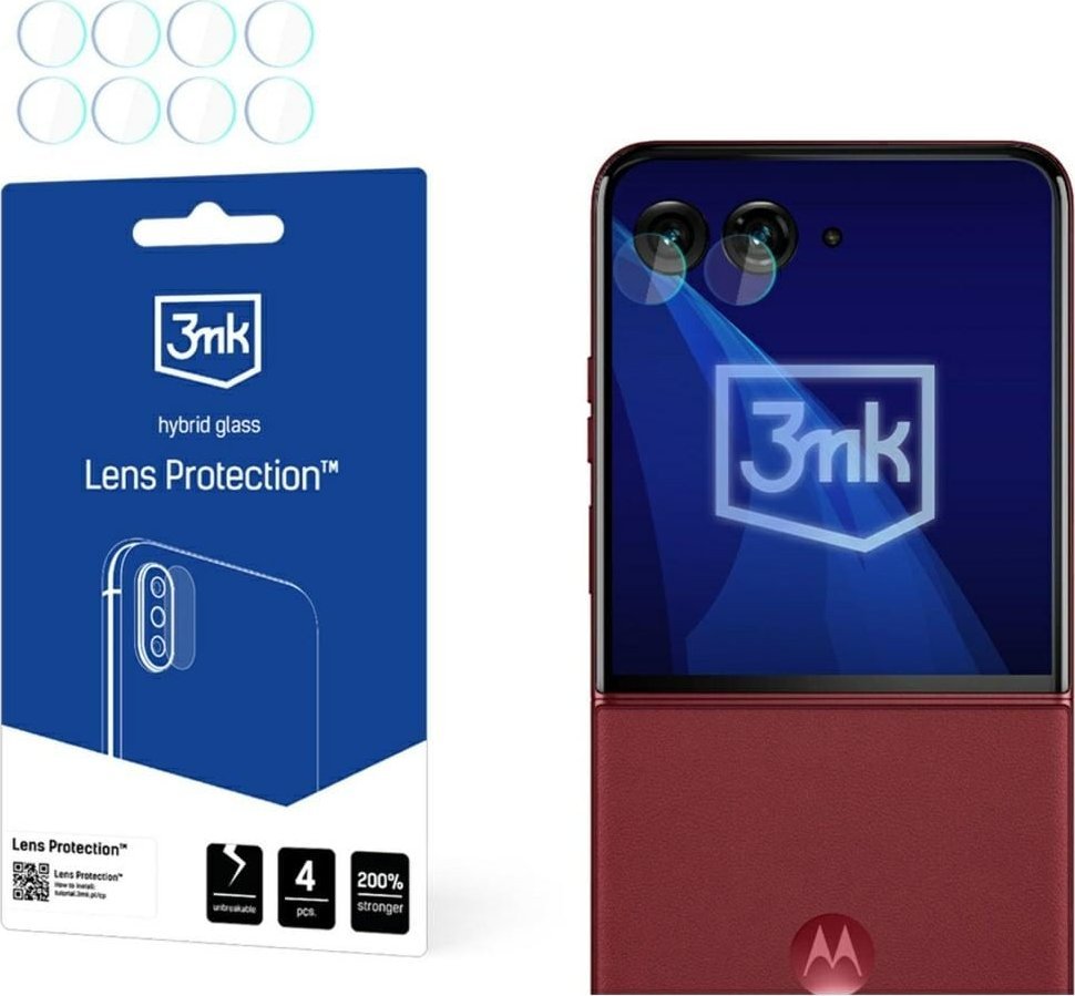 Ochrona na obiektyw aparatu 3MK Lens Protect do Motorola Razr 60 Ultra 4szt