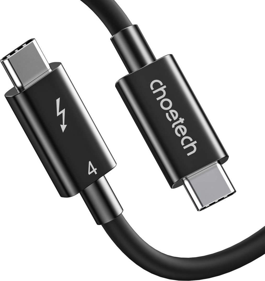 Kabel USB Choetech Thunderbolt - Thunderbolt 0.8 m Czarny (1016702)