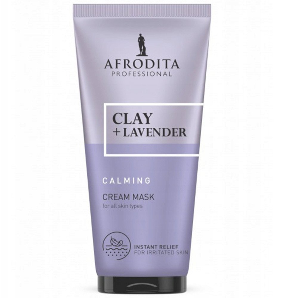 Afrodita Maska MASECZKA do twarzy CLAY LAVENDER Uspakajająca GLINKA LAWENDA