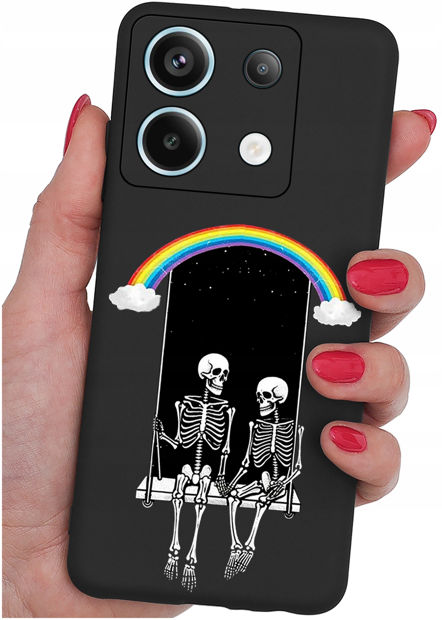 ETUI do Xiaomi Redmi Note 13 Pro 5G WZORY |SILIKONOWE MATT CASE +SZKŁO 9H