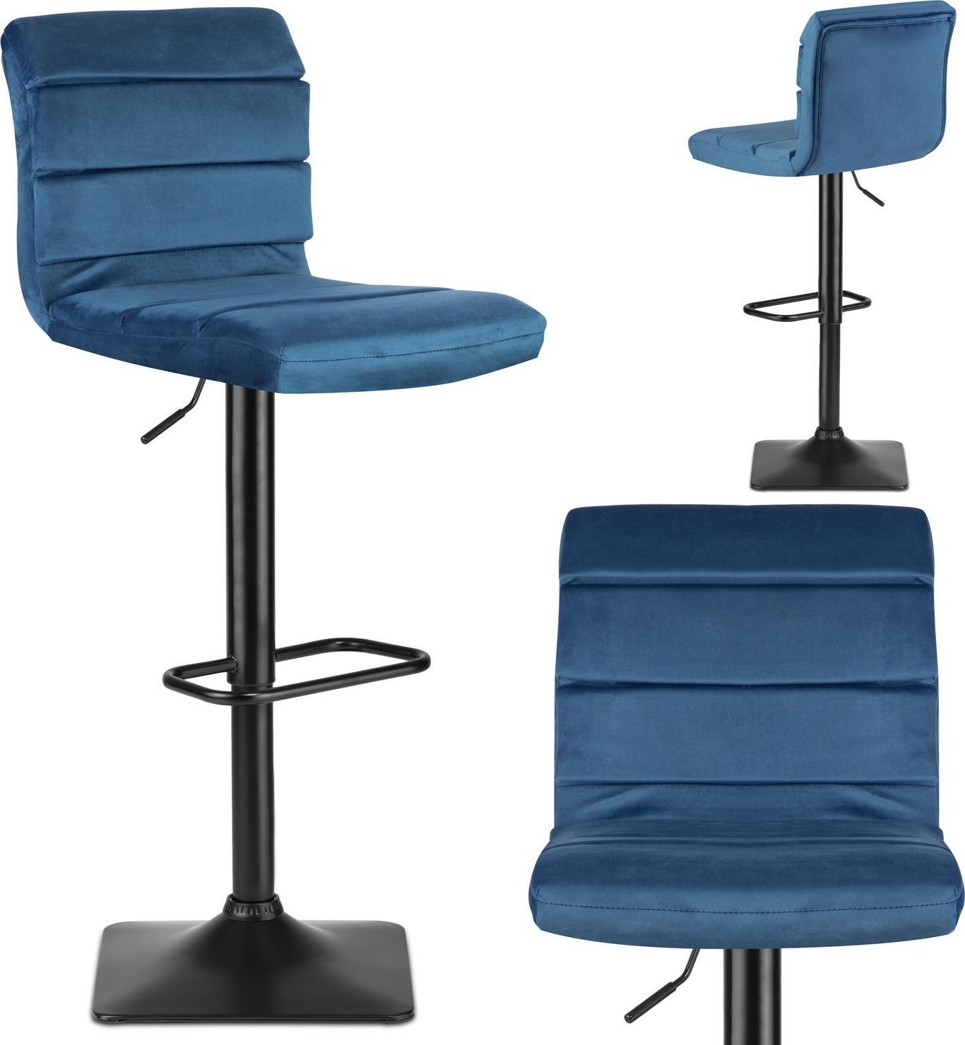 Sofotel Hoker barowy z oparciem Drava niebieski