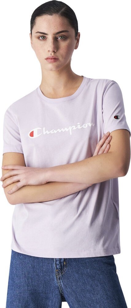 Champion Koszulka damska Champion SS Tee fioletowa 117534 VS057 S