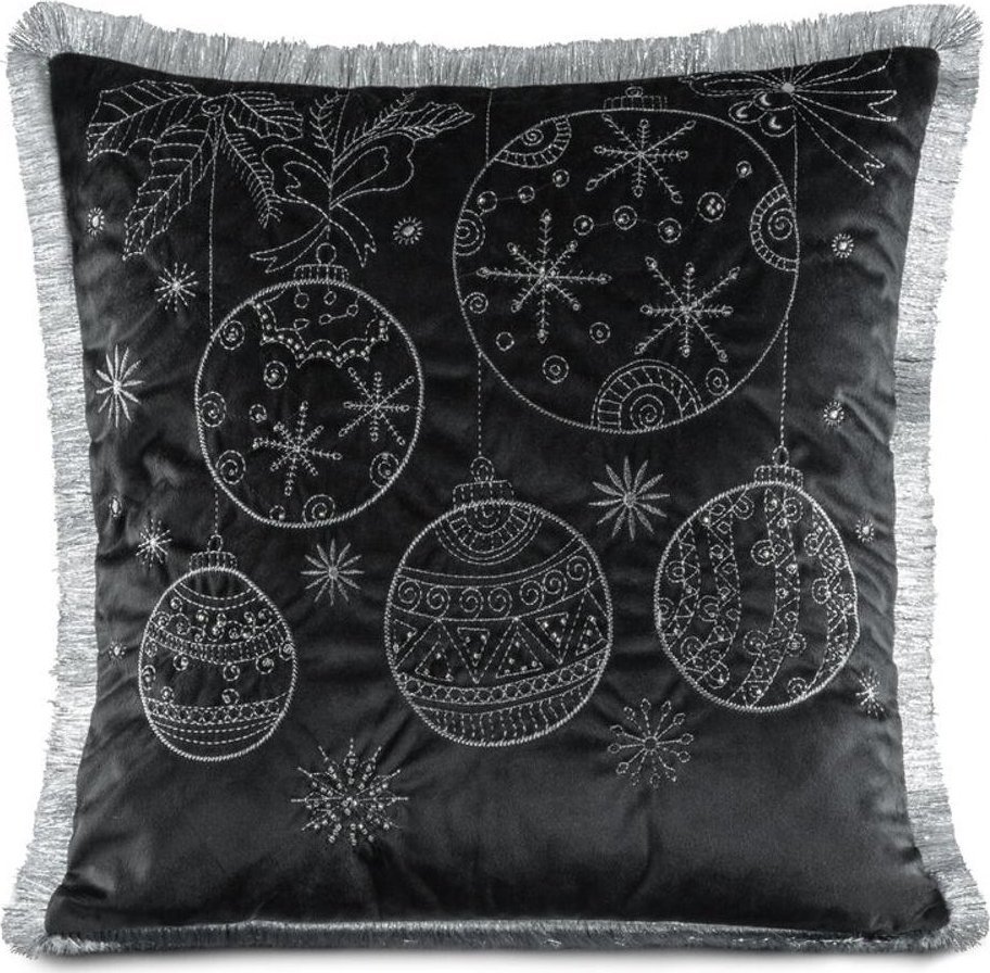 Eurofirany POSZEWKA ŚWIATECZNA 118A 45 X 45 CM CZARNY