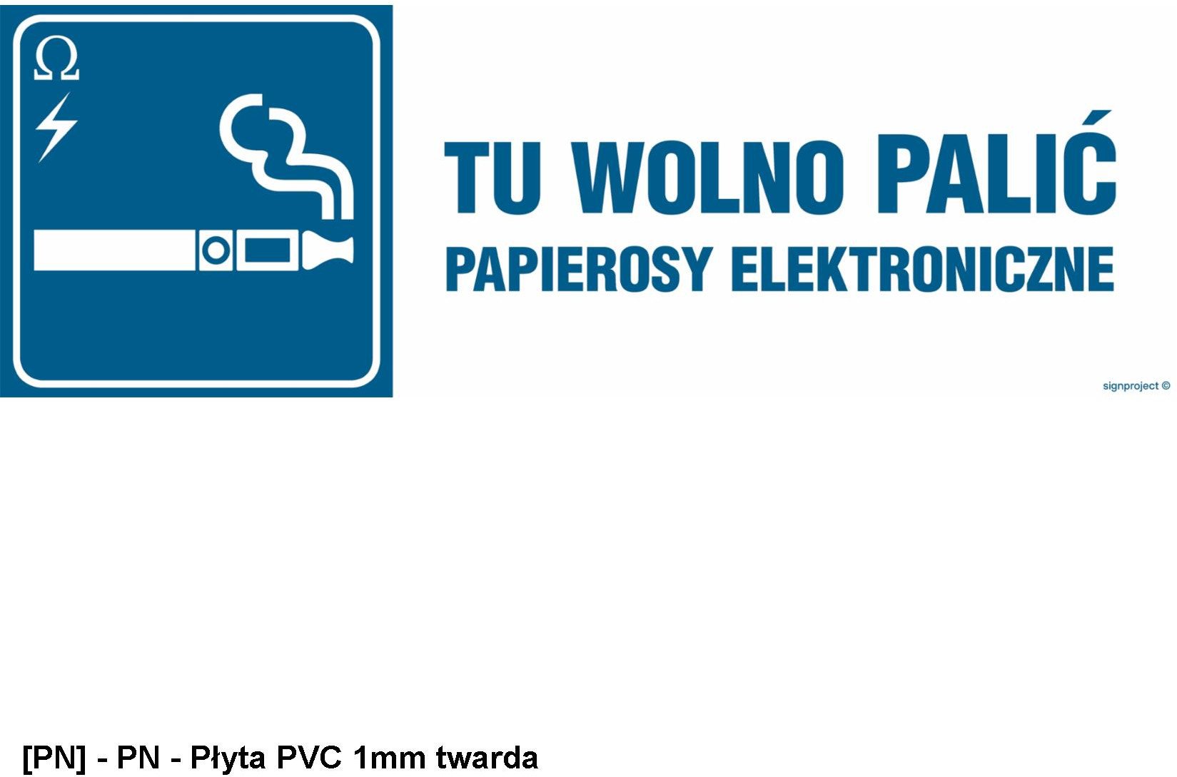 NC098 - Tu wolno palić papierosy elektroniczne 300x100