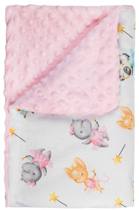 Lulando Lulando BABYDECKE 100 X 75 CM ROSA TANZERINNEN