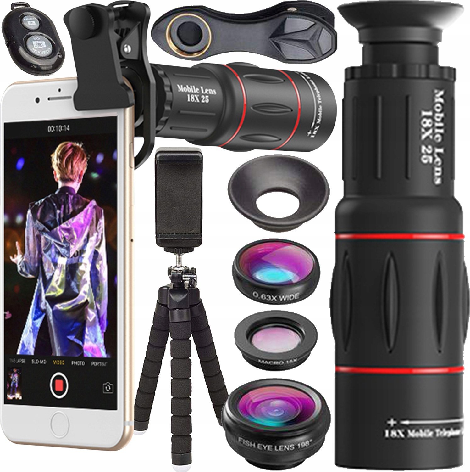 ZESTAW OBIEKTYWÓW DO TELEFONU 18el APL-T18XBZJ5