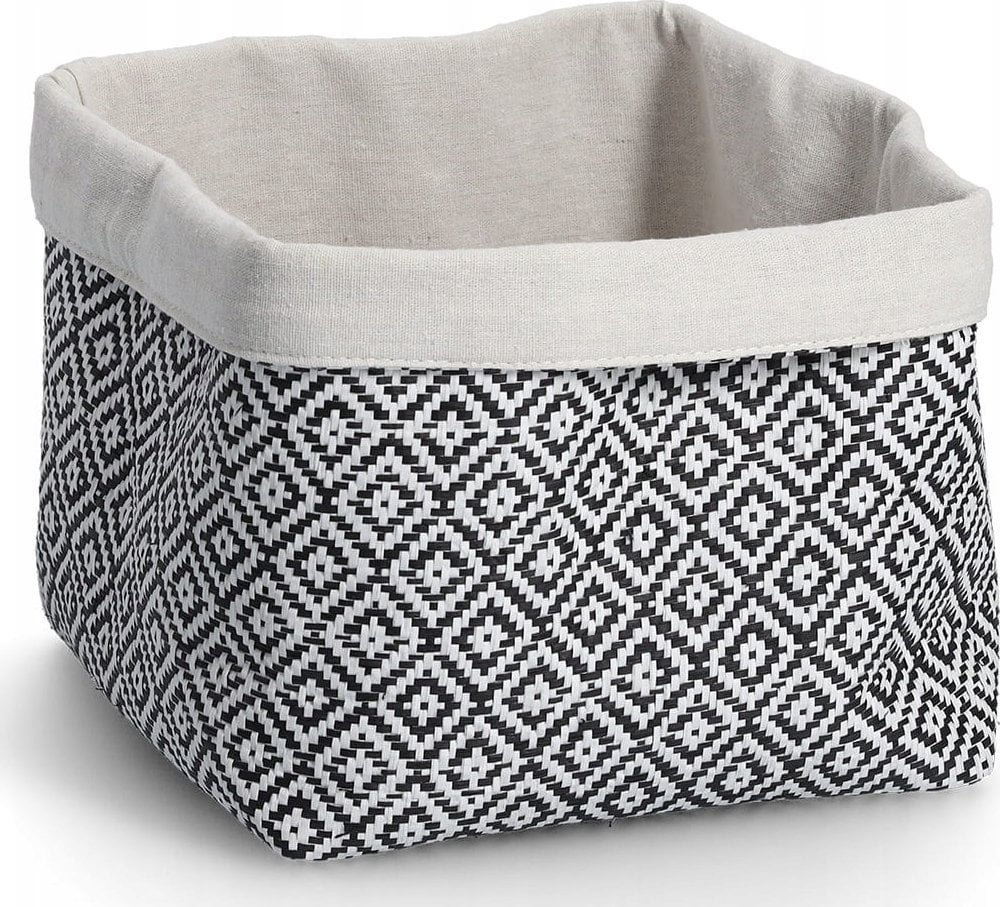 Zeller Koszyk do przechowywania z bawełny i papieru MOSAIC, 28 x 28 x 28 cm