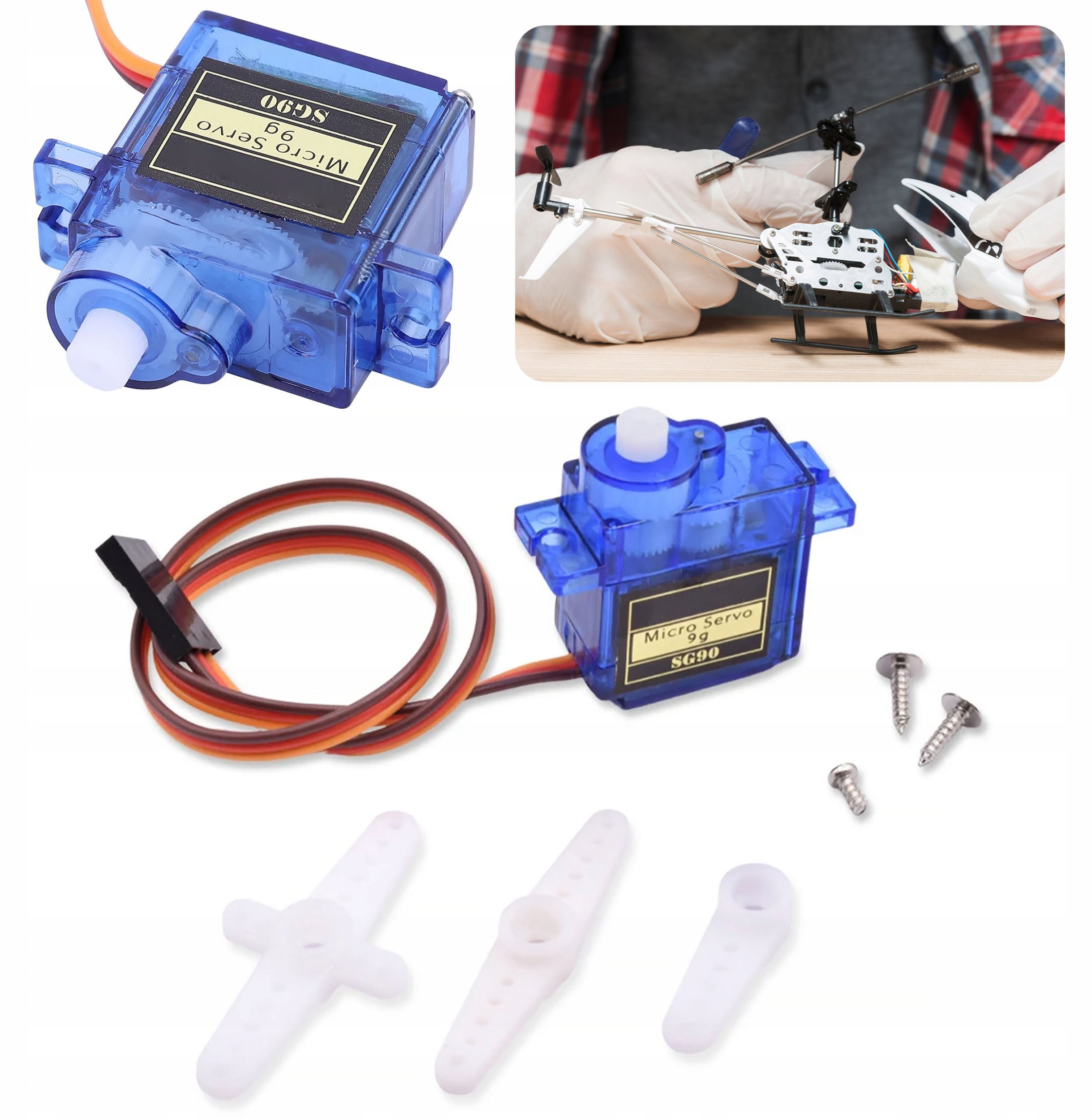 ROSFIX SERWO TOWER PRO KONWERTER SG90 9G DO ARDUINO AVR RC DRONY ROBOTY