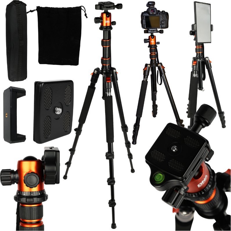 DNA PS1 PRO statyw fotograficzny do aparatu kamery uchwyt na telefon pokrowiec 170 cm