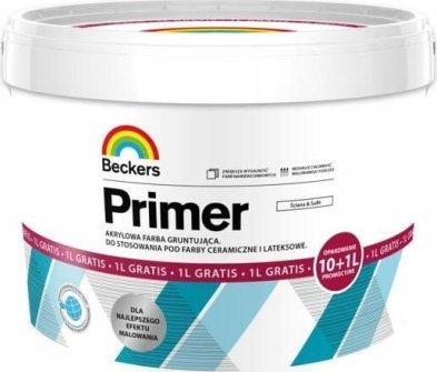 Tikkurila Beckers Farba gruntująca-akrylowa 11l primer wydajna
